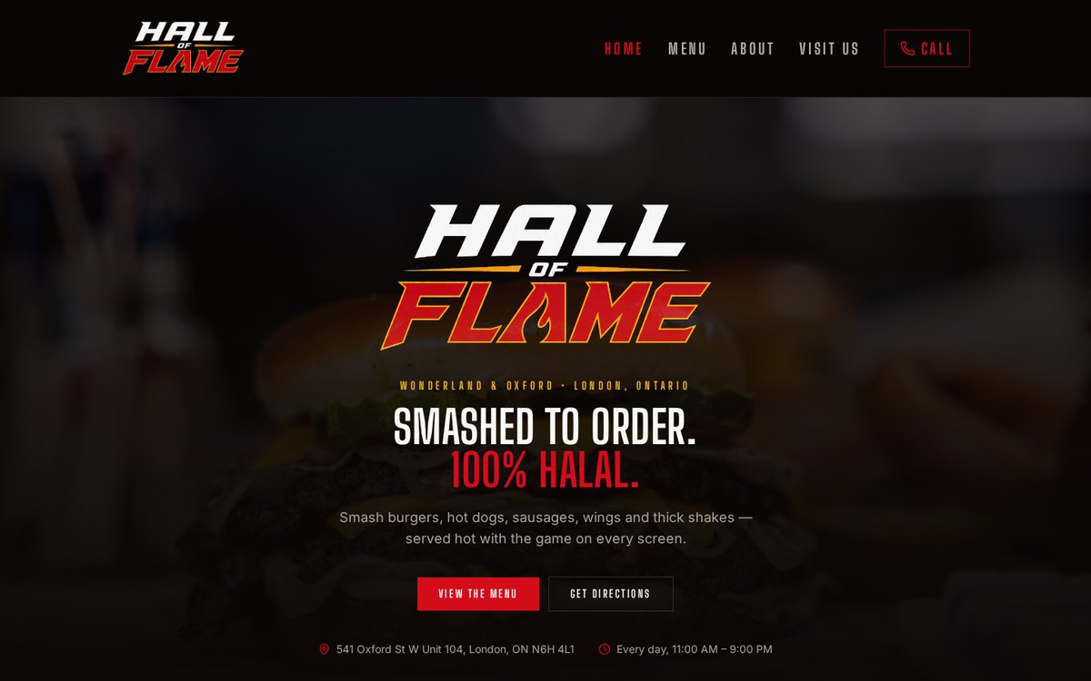 Hall of Flame website by MakkiWeb