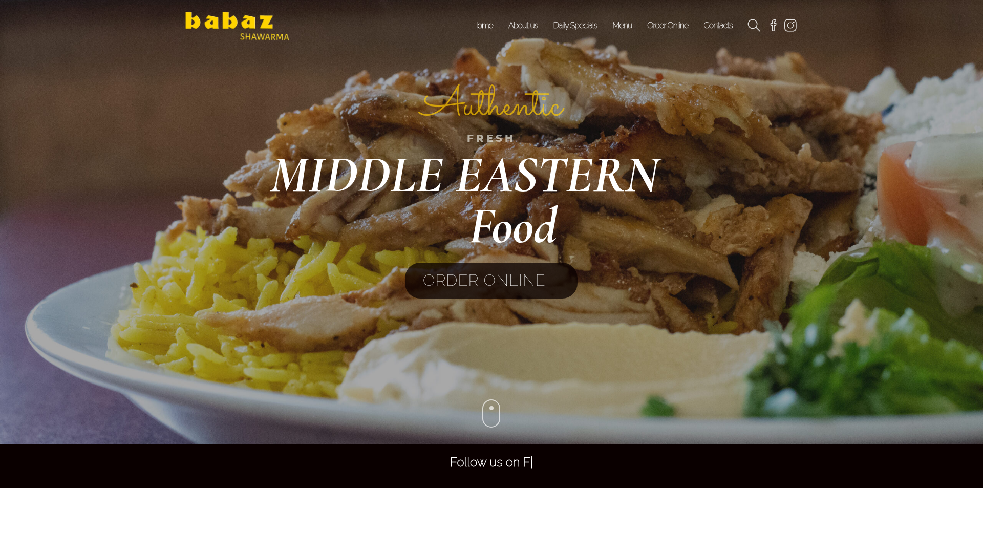 Babaz Restaurant website by MakkiWeb
