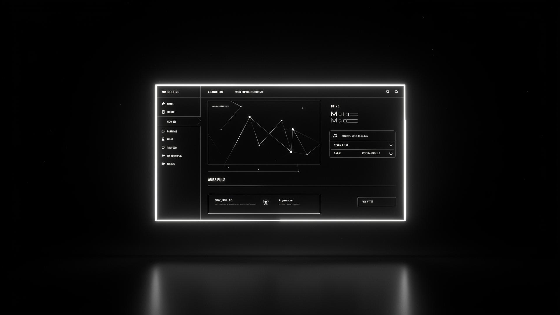 Modern website interface