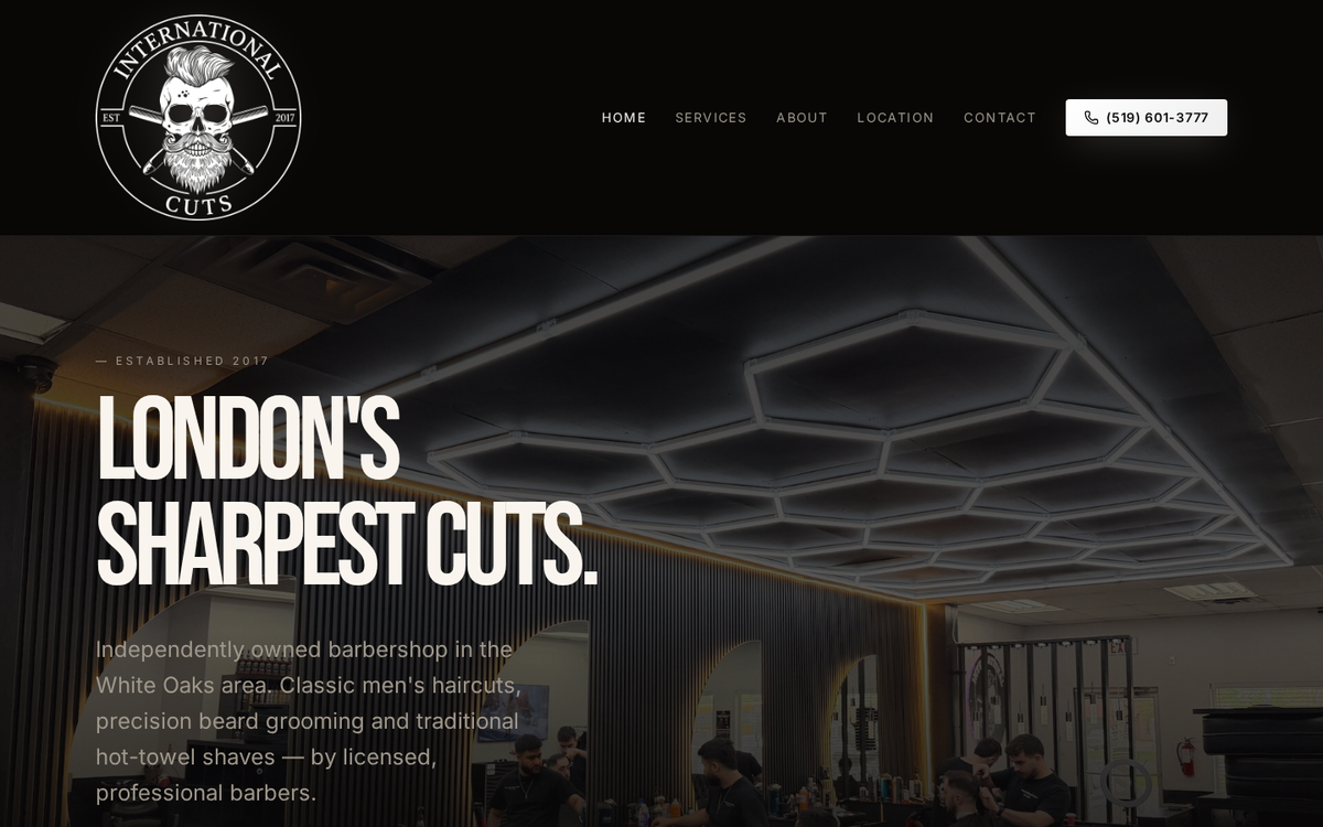 International Cuts website by MakkiWeb